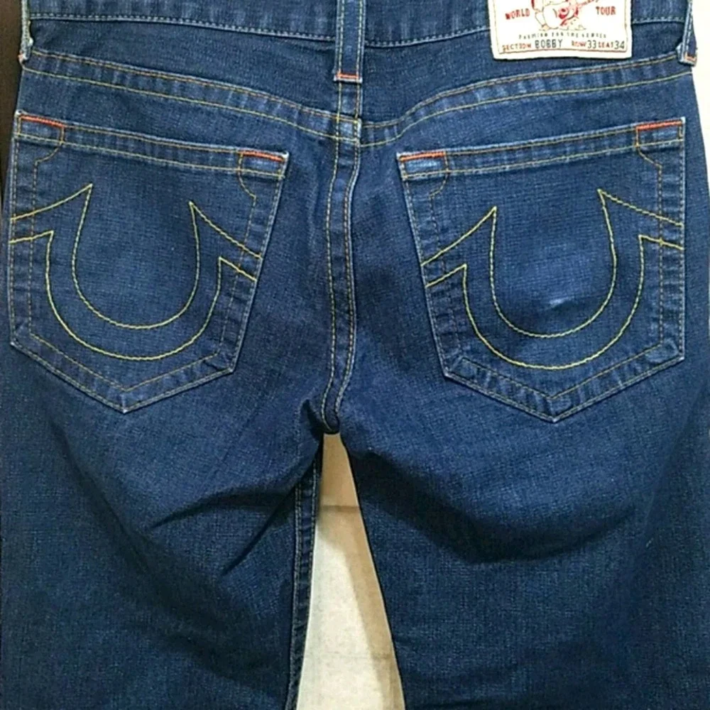 True religion Bobby Straight dark Denim jeans 33W x 28L
